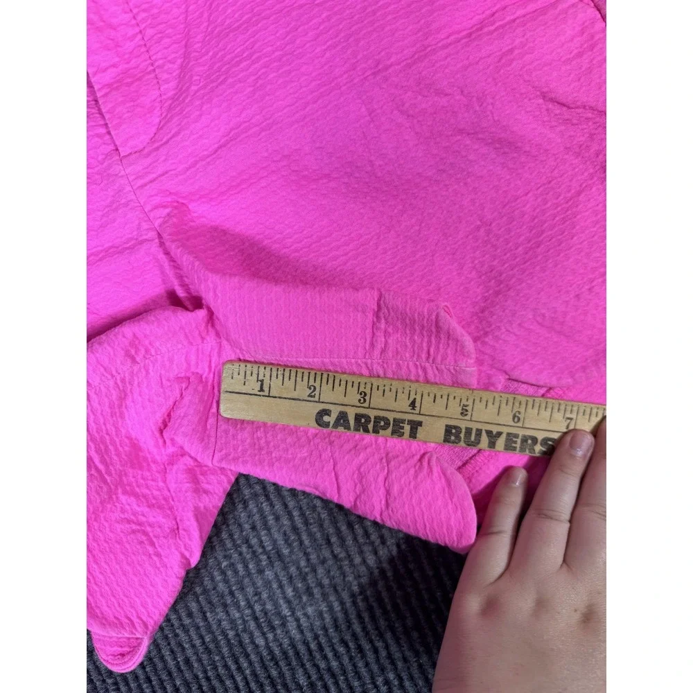 Lilly Pulitzer Shorts Womens 8 34 Hot Pink Buttercup Knit Scalloped 5